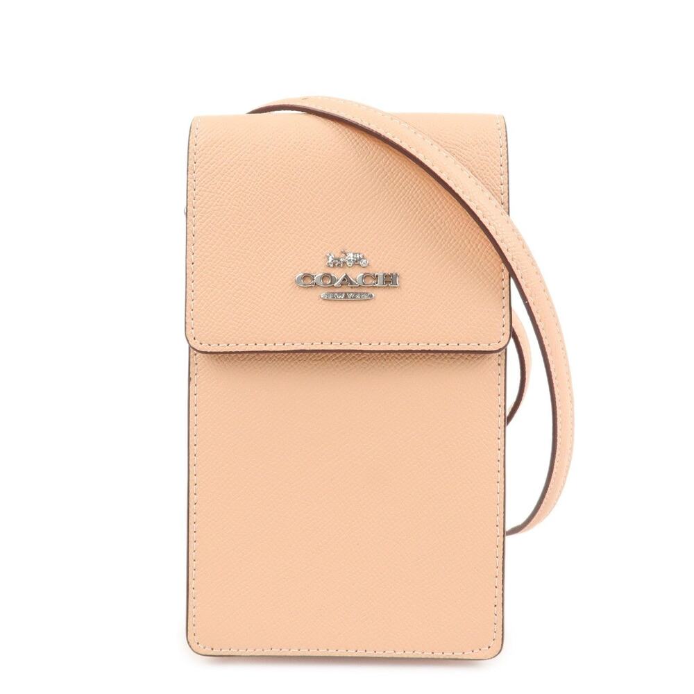 Coach Saffiano Leather Crossbody Bag Pink